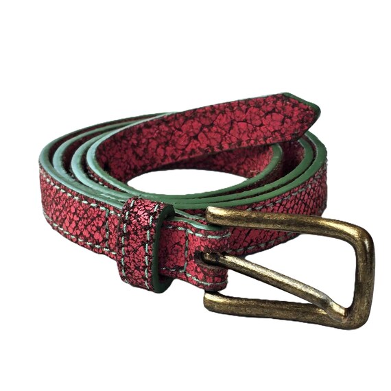 Liebeskind Belt Vintage Liebeskind Berlin Leather Belt Studded Brown Leather  main image 4