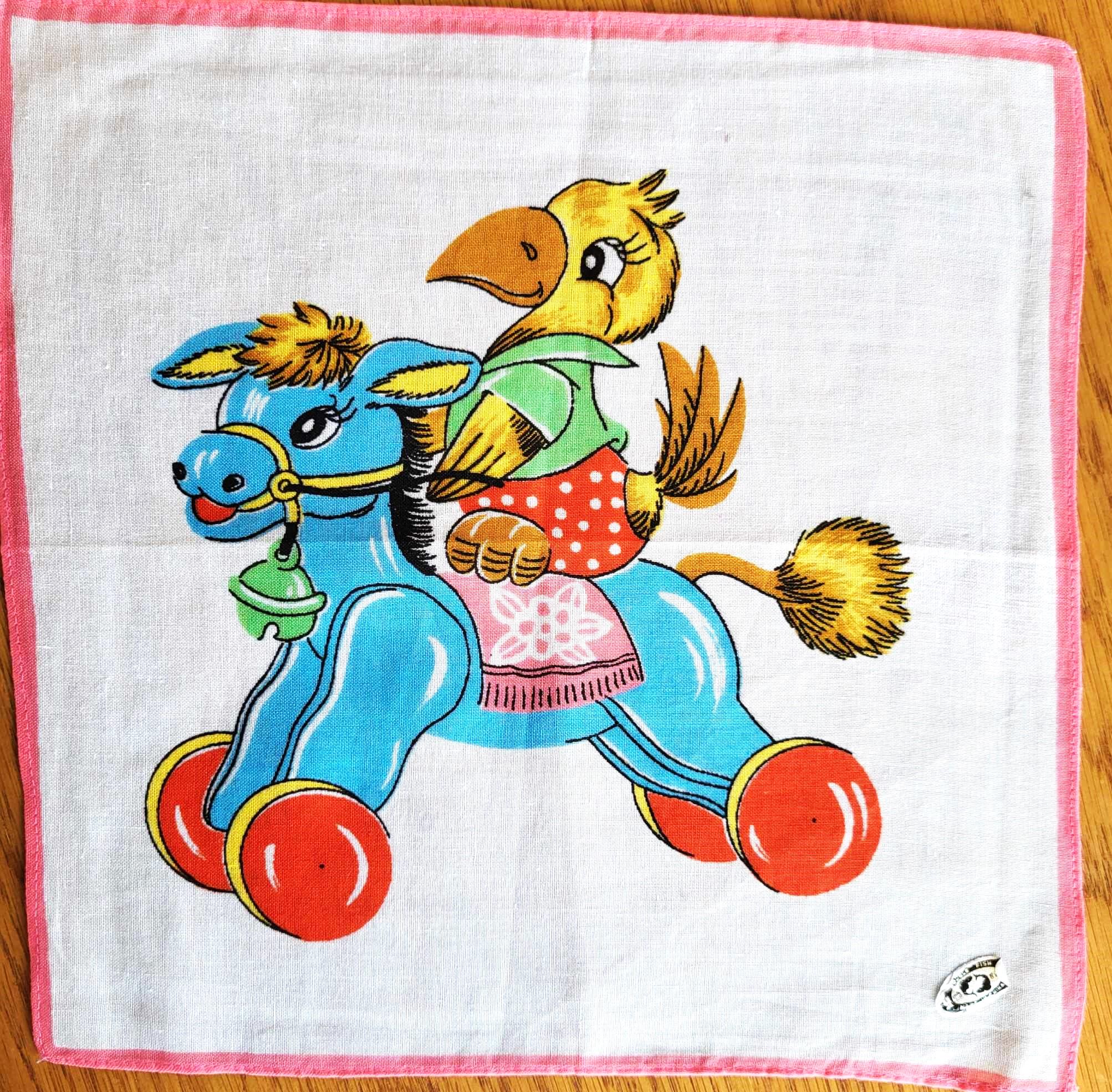 ヴィンテージ 60年代 70年代 子供用ハンカチ 4枚セット 漫画