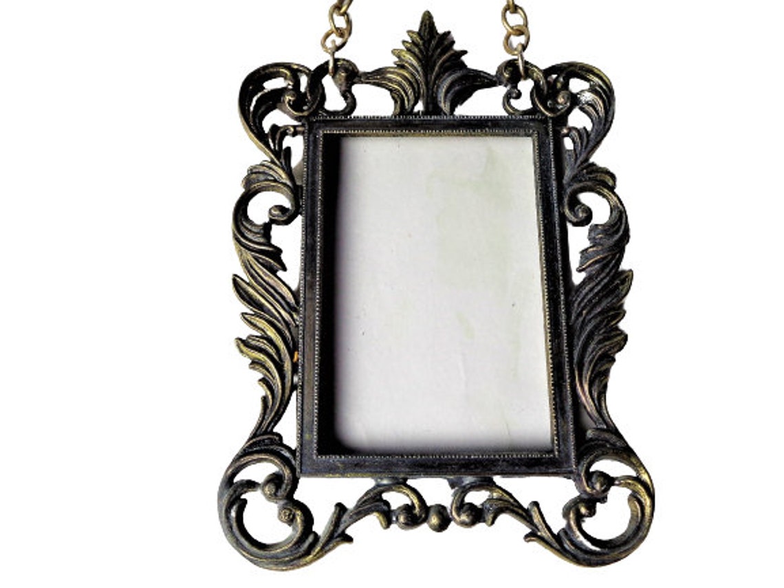 Antique Brass Wall Hanging Frame Photo Frame Victorian Etsy