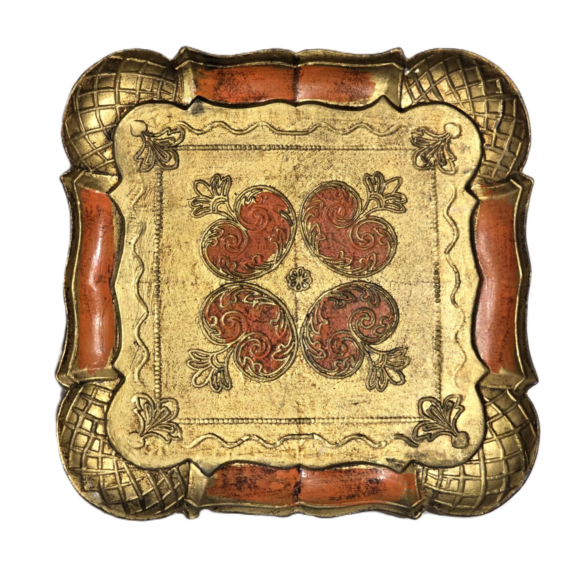 □ITALY アンティーク Florentine 金彩 ウォールデコ 枝□ Victorian