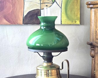 Vintage Kosmos Brenner Oil Lamp Brass Base Table or Wall Mount