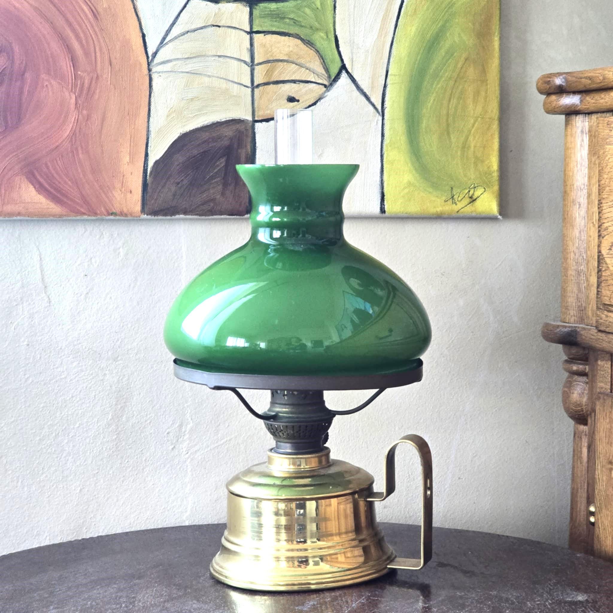 Vintage Kosmos Brenner Oil Lamp Brass Base Table or Wall Mount