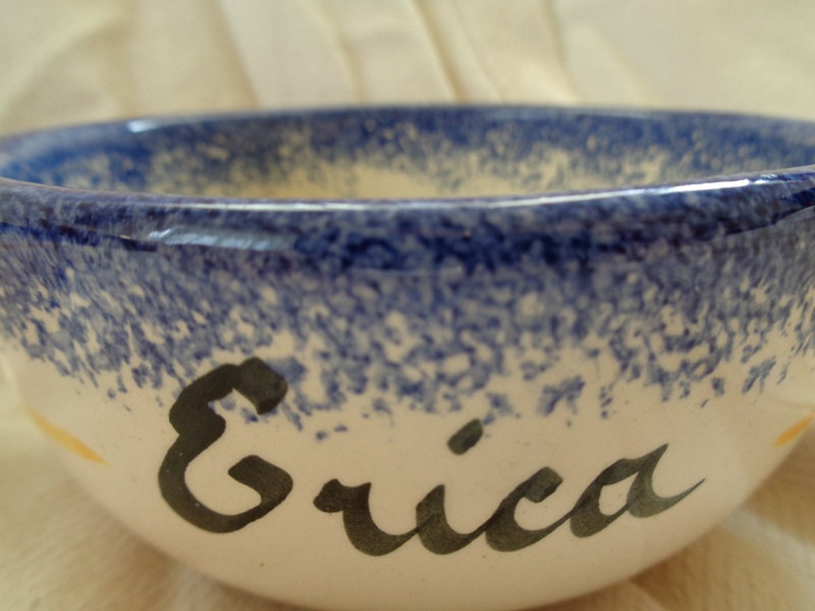 Breton Name Bowls Pair Traditional French Breton Ceramic Etsy