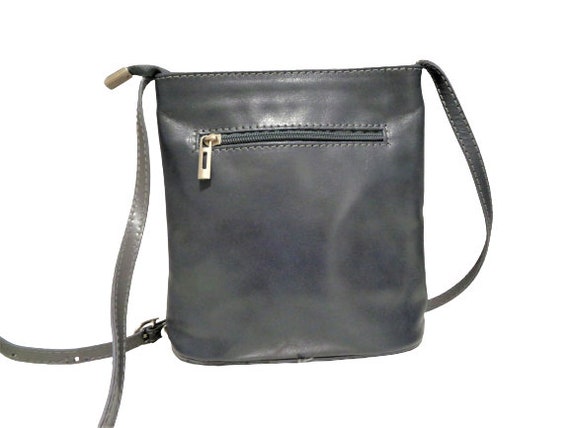 Italian Leather Small Crossbody Bag, Vera Pelle, … - image 5