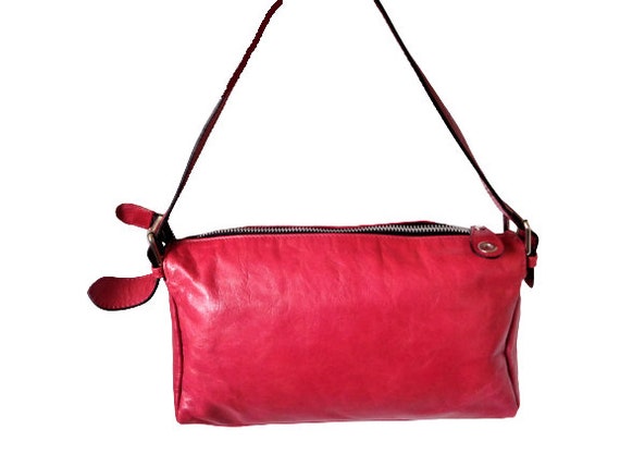 Gianni NOTARO buttery leather Handbag, Pink Leath… - image 3