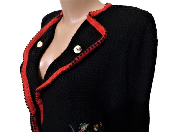 Vintage Austrian Cardigan Sweater, Julius Lang, T… - image 5