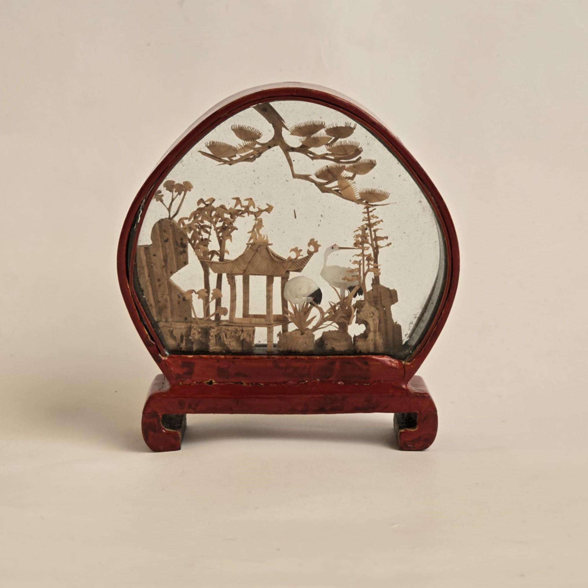 コルク彫刻ジオラマ、コルク展示用フィギュア、中国のコルクアート