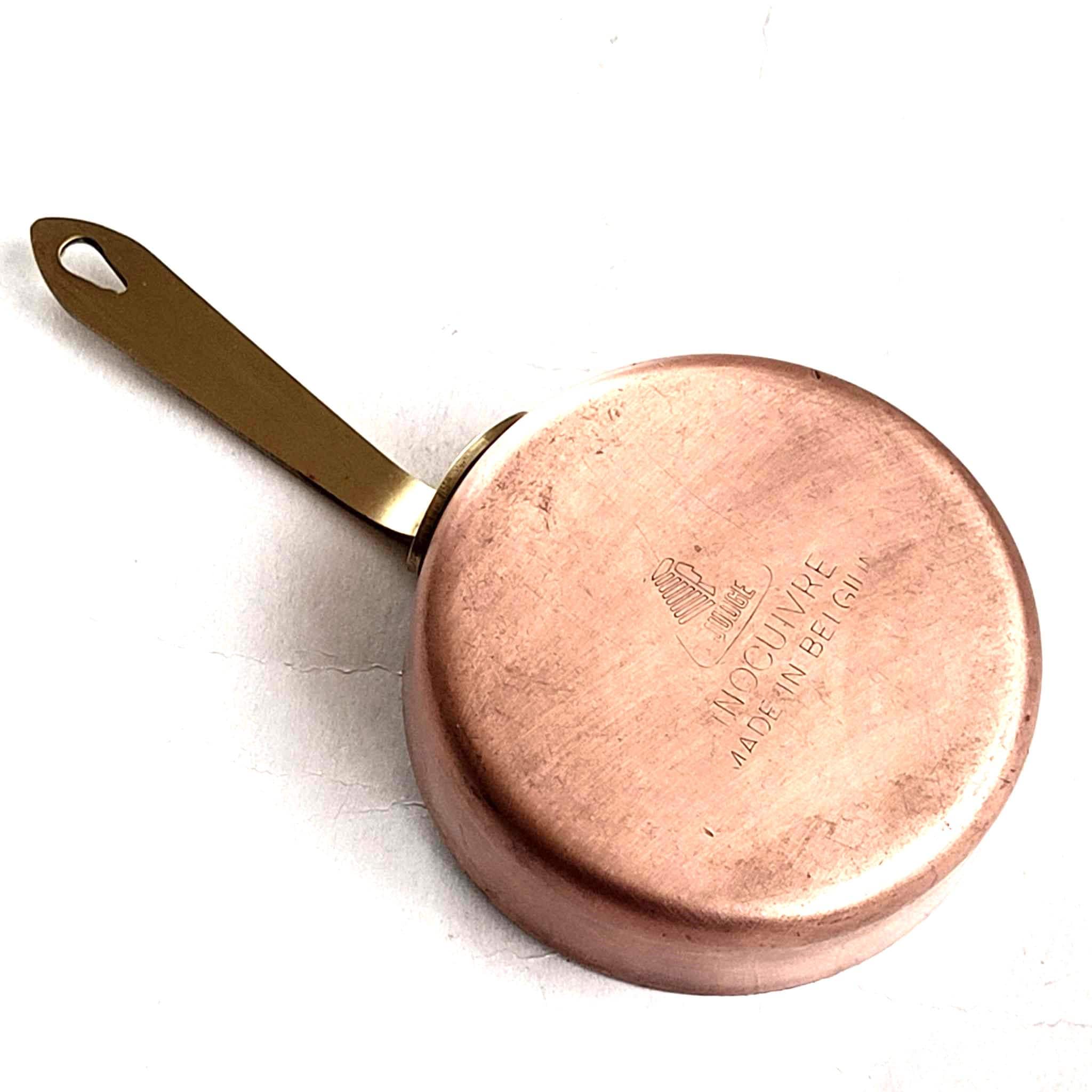 Casserole En Cuivre étamé 31 Cm Avec Poignées Laiton - Arterameferro - Neuve