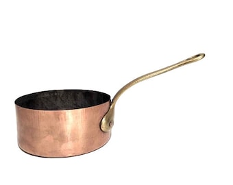 真鍮ハンドル付き銅製ソースパン（インド製） - Etsy 日本