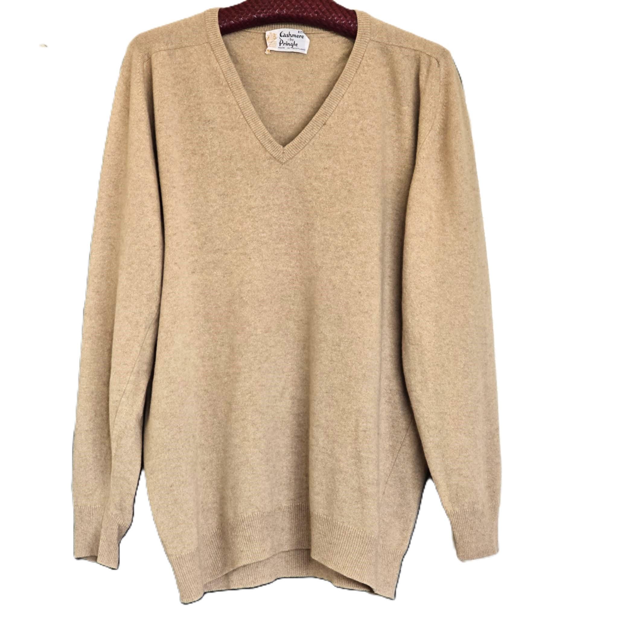 80s Pringle Pure Cashmere V-neck 40 1960s Pringle of Scotland 