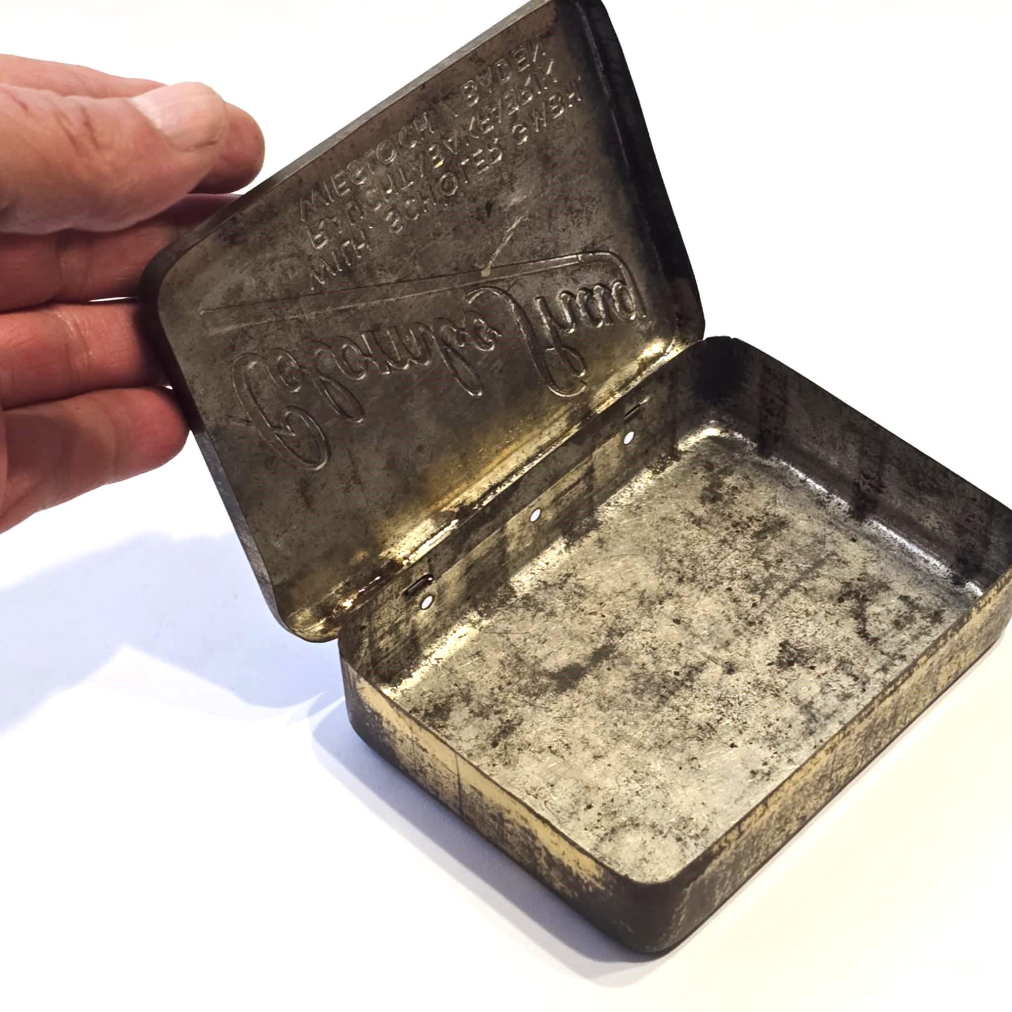 tobacco metal box Cigarette Case Mini Retro 85mm 3.74 Inch King Size 12 Capacity Sturdy Double Sided Spring Clip Open Pocket Holder Vintage Golden Fire is more than comfortits warmth Brass Tobacco Box | 1790