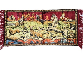 Tenture Murale Tapisserie Chasse Au Cerf - 6x4,5 Ft - Couleurs Vives