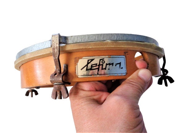 LEFIMA Allemagne Tambour à main, Instrument de Musique Vintage En Bois,  Percussion Main, Tambourin, Jouet Musical Cadeau -  France