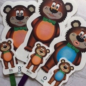 PRINTABLES for SOUNDS and SYLLABLES: Phoneme Friends manipulatives - puppets, magnets, activities