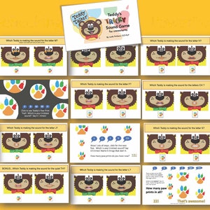 Teddy Talker Tricky Sound Game for Consonants Bundle