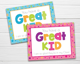 School Supplies / Set of 2 Designs / Printable Classroom Postcard / Instant Teacher Postcard / Printable Positive Parent Mail