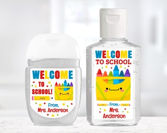 BOGO/  Back to School Hand Sanitizer Labels / Labels Only / 2 Sizes / Custom Labels / Custom Hand Sanitizer Stickers Welcome Back to School