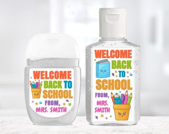 BOGO/ Back to School Hand Sanitizer Labels / Labels Only / 2 Sizes / Custom Labels / Custom Hand Sanitizer Stickers for Back to School