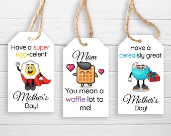 Instant Mother's Day Gift Tags / 3 Styles / Mother's Day Cute Tags / Mom Tags Printable Tags / Download / Mothers Day Printable