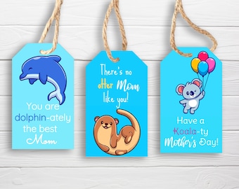 Mother's Day Gift Tags - Kids Tags for Mom / 3 Styles / Mother's Day Tags for kids / Mom Tags Printable / Download / Mothers Day Printable