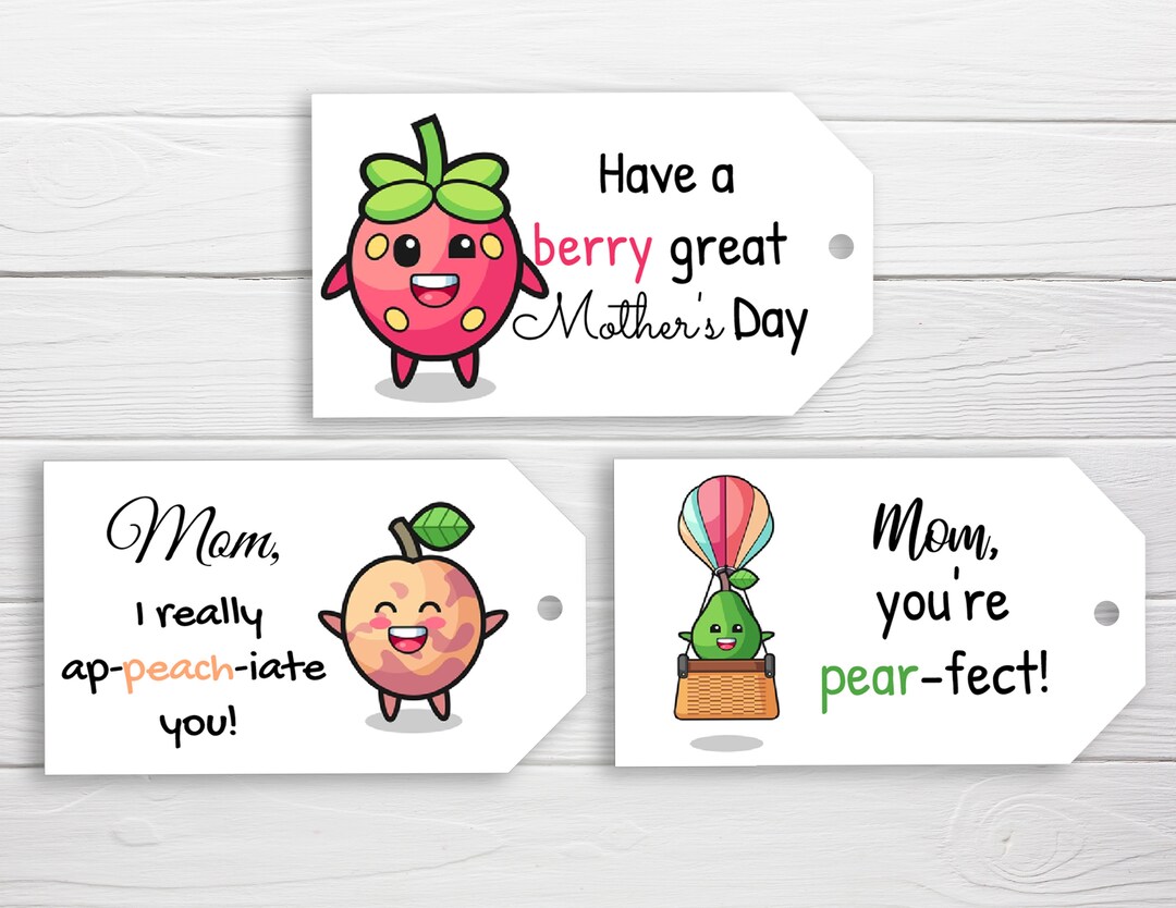 Mother's Day Gift Tags Kids Tags for Mom / 3 Styles / Mother's Day Tags