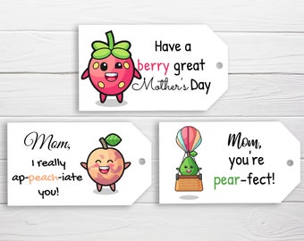 Mother's Day Gift Tags - Kids Tags for Mom / 3 Styles / Mother's Day Tags for kids / Mom Tags Printable / Download / Mothers Day Printable