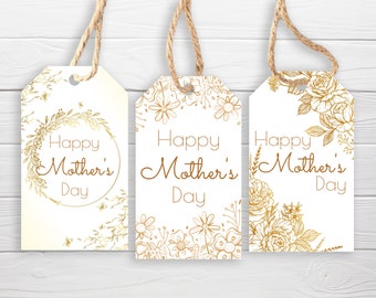 Vintage Mother's Day Gift Tags DOWNLOAD / 3 Styles / Mother's Day Vintage Tags / Mom Tags Printable Tags / Mothers Day Printable