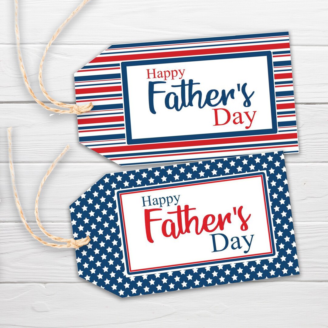 Father's Day Printable Gift Tags / Happy Fathers Day / Dad Printable ...
