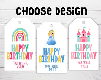 Custom Tags / Birthday Tags / Personalized Birthday Tags / Custom Tag for Birthday / Happy Birthday Tag / Custom Tag for Birthday