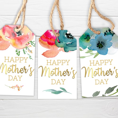 HAPPY MOTHER'S Day Printable Gift Tags Succulent Cactus - Etsy