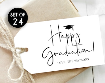 Custom Graduation Gift Tags / Personalized Graduation Tags / Personalized Tags / Tag for Grad Gifts / Grad Gift Tag