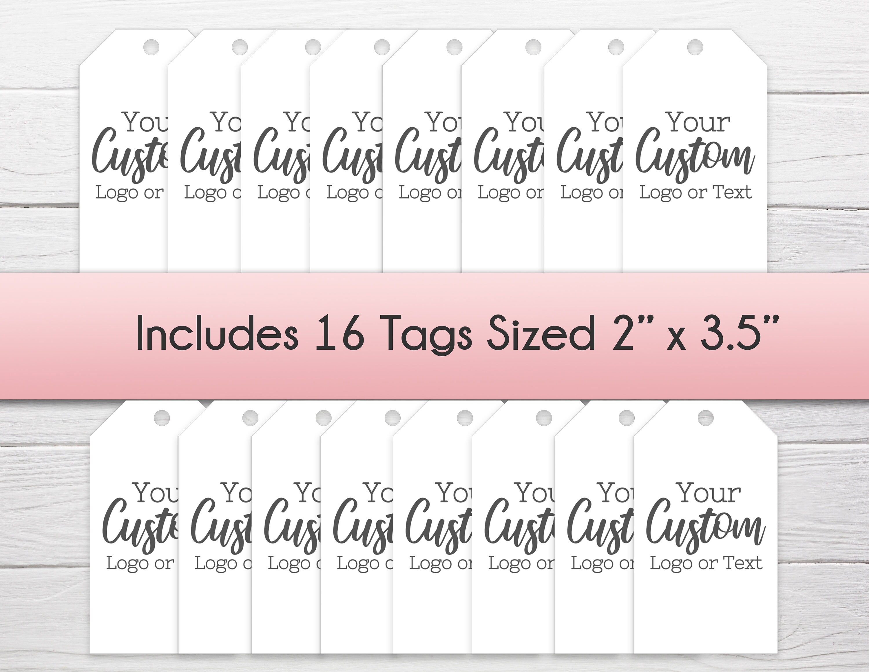 Custom Logo Gift Tags / Personalized Business Logo Tags / Etsy