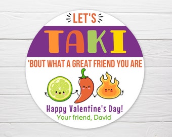 BOGO / Taki Valentine Sticker / Taki Happy Valentine's Day / Valentine Taki Stickers Personalized