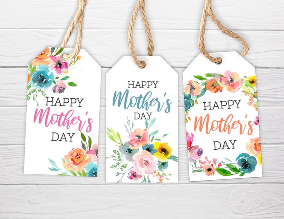Mother's Day Gift Tags / 3 Styles / Happy Mother's Day