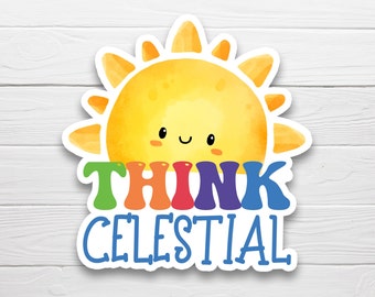 BOGO / Think Celestial Prophets Voice Sticker / Waterproof Sticker / Vinyl Water Bottle Sticker / Think Celestial Waterproof Labels