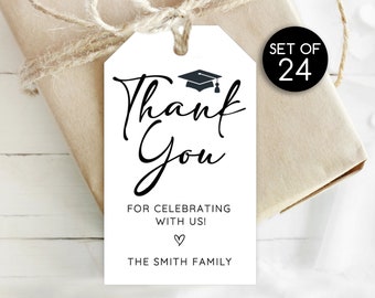 Custom Graduation Gift Tags / Personalized Graduation Tags / Personalized Tags / Tag for Grad Gifts / Grad Gift Tag / 1.75" x 3"