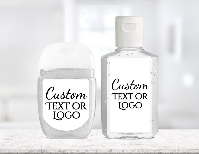 Custom Hand Sanitizer Labels / Labels Only / 2 Sizes / Custom Etsy