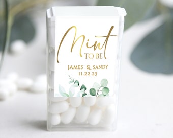 Mint to be Tic-Tac Labels / Wedding Mint Stickers / Eucalyptus Labels for Wedding / Tic-Tac Mint Stickers / Wedding Favor Mint to be