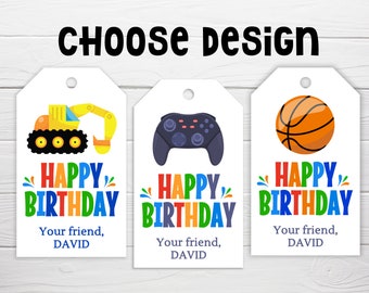 Custom Tags / Birthday Tags / Personalized Birthday Tags / Custom Tag for Birthday / Happy Birthday Tag / Custom Tag for Birthday