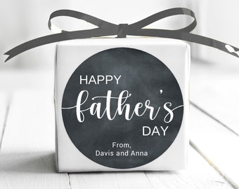 BOGO / Chalkboard Father's Day Stickers / Fathers Day Stickers Personalized / Personalized Fathers Day Label / Fathers Day Stickers