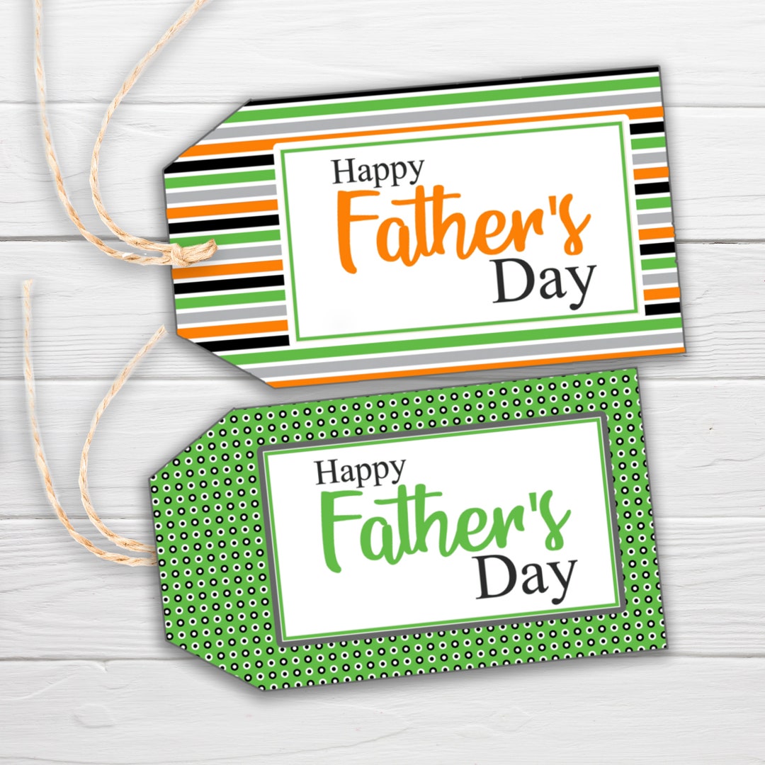 Father's Day Printable Gift Tags / Happy Fathers Day / Dad Printable ...