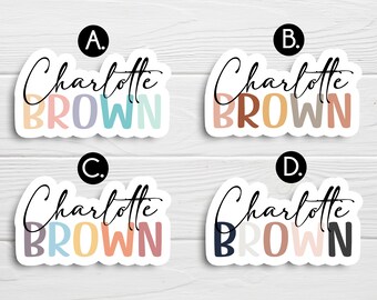 BOGO / Personalized Name Sticker / Waterproof Sticker / Vinyl Water Bottle Sticker / Custom Name Sticker / Custom Name Labels