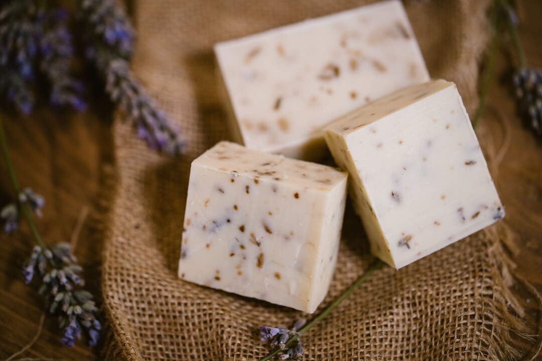Olive Oil and Lavender Handmade Natural Soap Homemade Soap Olive Oil and Lavender Etsy