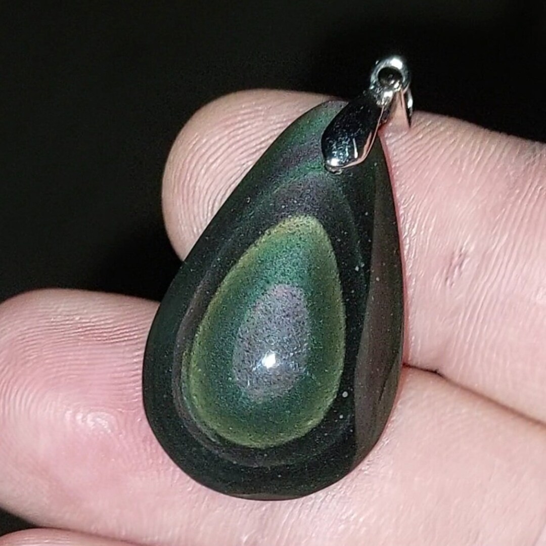 Pendentif Obsidienne Oeil Céleste (réf ooc27) | Cœur de Pierres