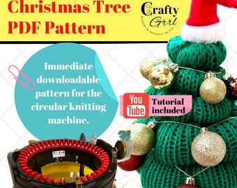 Weihnachtsbaum-Strickmaschinen-Muster: DIY-Projekt (PDF-Muster)