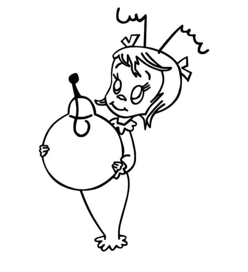 The Grinchs Cindy Lou Who .SVG | Etsy New Zealand