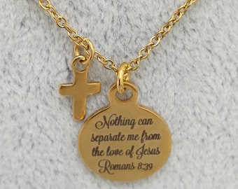 Bible Verse Necklace, Scripture Necklace, Christian Necklace, Gold Christian Necklace, Cross Necklace, Gold Cross Necklace, I Am My Beloveds