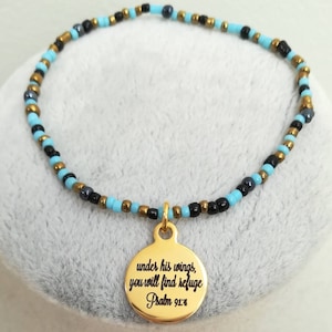 Bible Verse Bracelet, Scripture Bracelet, Christian Bracelet, Christian Bracelet Canada, Christian Beaded Bracelet