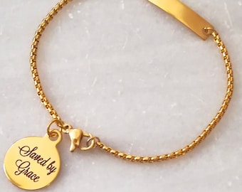 Bible Verse Bracelet, Scripture Bracelet, Christian Bracelet, Christian Bracelet Canada, Gold Christian Bracelet
