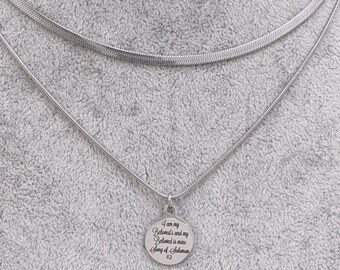 Bible Verse Necklace, Scripture Necklace, Christian Necklace, Silver Christian Necklace, Christian Necklace Canada, Short Christian Necklace